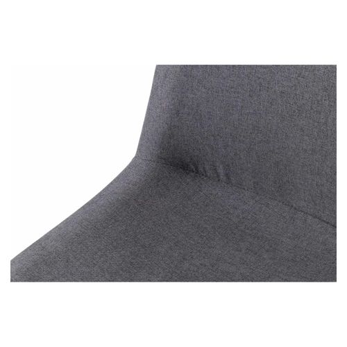 Vista Glide Chair Black Sled Base Charcoal Fabric