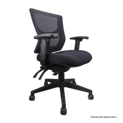 Rapid Milan Chair Medium Mesh Back Black Seat