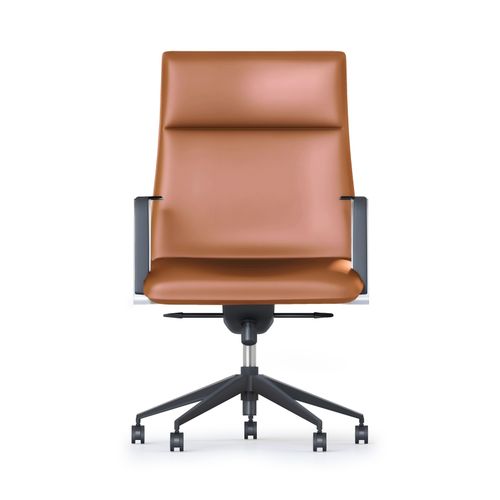 Mirage Executive Chair Medium Back Tan PU