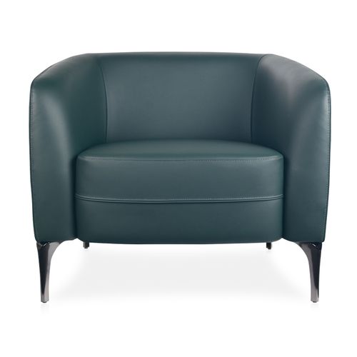 Liso Lounge Chair Single Seat Forest Green PU