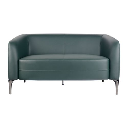 Liso Lounge Chair Two Seater Forest Green PU