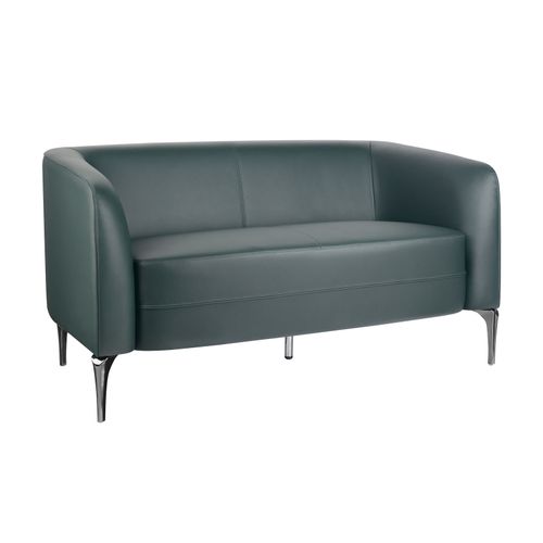 Liso Lounge Chair Two Seater Forest Green PU