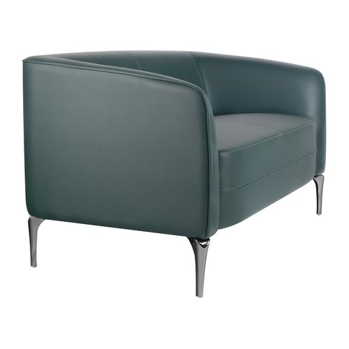 Liso Lounge Chair Two Seater Forest Green PU