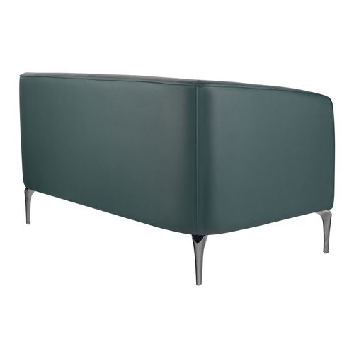 Liso Lounge Chair Two Seater Forest Green PU