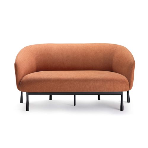 Cosmos Lounge Chair Two Seater Rust Fabric