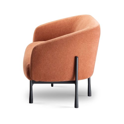 Cosmos Lounge Chair Two Seater Rust Fabric