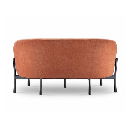 Cosmos Lounge Chair Two Seater Rust Fabric
