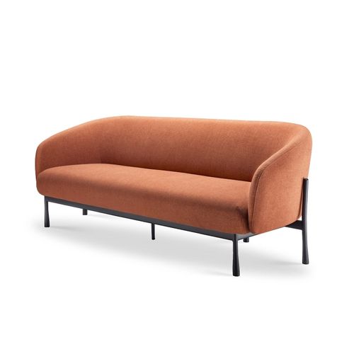 Cosmos Lounge Chair Three Seater Rust Fabric