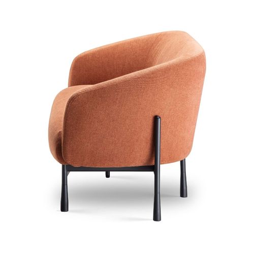 Cosmos Lounge Chair Three Seater Rust Fabric