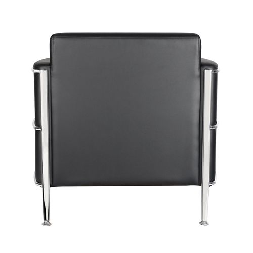 Eclipse Lounge Chair Single Seat Black PU