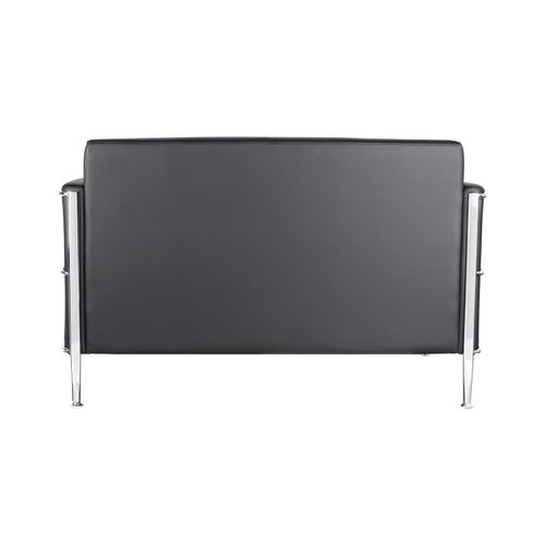 Eclipse Lounge Chair Two Seater Black PU