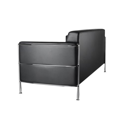 Eclipse Lounge Chair Three Seater Black PU