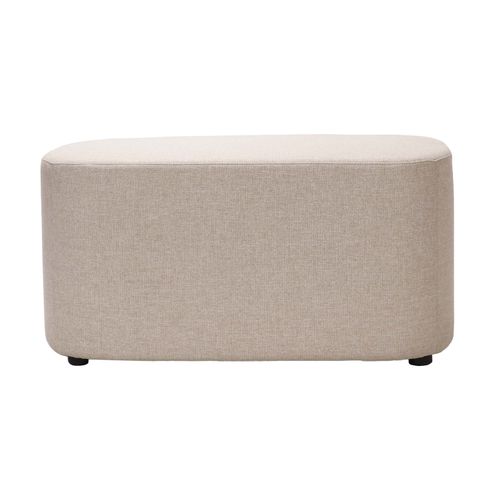 Kali Rectangle Ottoman Stone Fabric