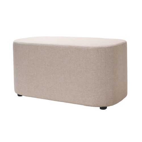 Kali Rectangle Ottoman Stone Fabric