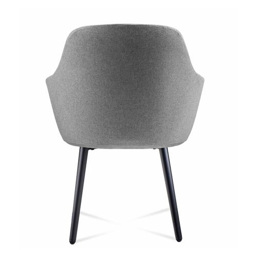 Aspen 4 Leg Tub Chair Light Grey Fabric