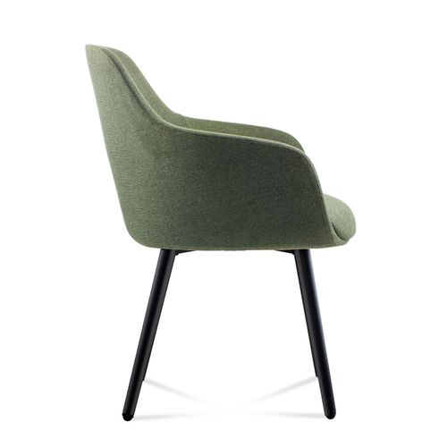 Aspen 4 Leg Tub Chair Olive Fabric