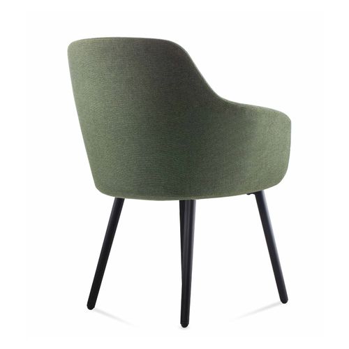 Aspen 4 Leg Tub Chair Olive Fabric