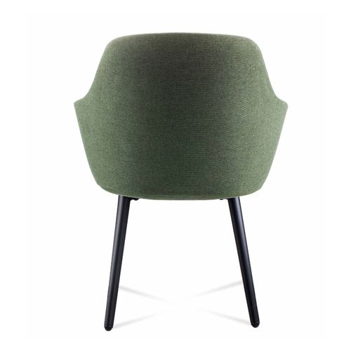 Aspen 4 Leg Tub Chair Olive Fabric