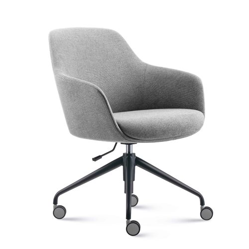 Aspen 4 Star Tub Chair Light Grey Fabric