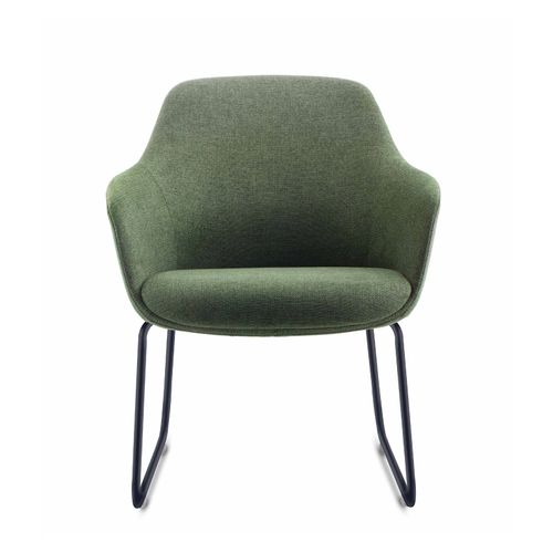 Aspen Sled Tub Chair Olive Fabric