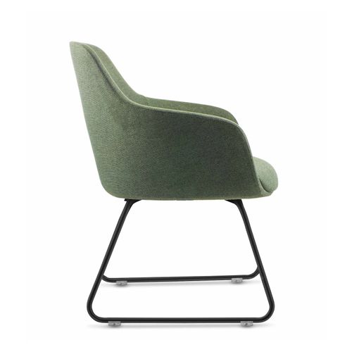 Aspen Sled Tub Chair Olive Fabric