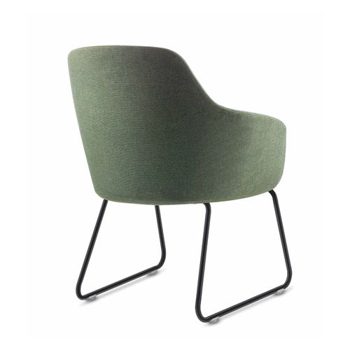 Aspen Sled Tub Chair Olive Fabric
