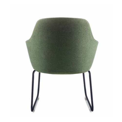 Aspen Sled Tub Chair Olive Fabric