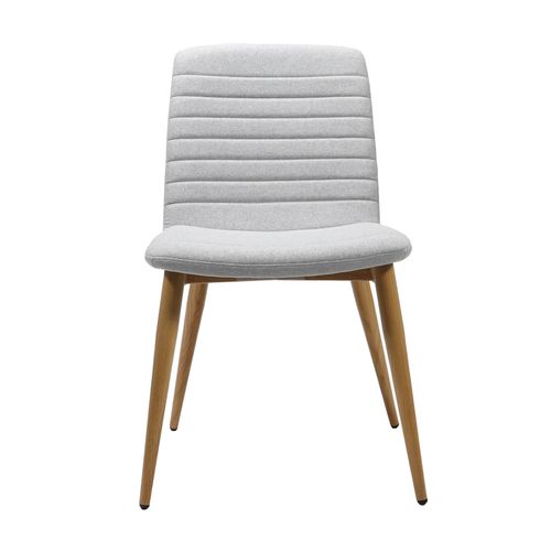 Pixel 4 Leg Chair Light Grey Fabric