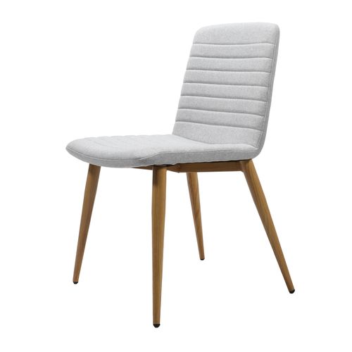 Pixel 4 Leg Chair Light Grey Fabric