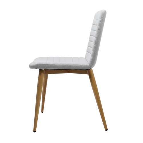 Pixel 4 Leg Chair Light Grey Fabric