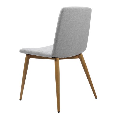 Pixel 4 Leg Chair Light Grey Fabric