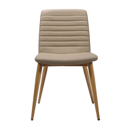 Pixel 4 Leg Chair Almond PU