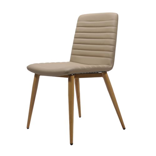 Pixel 4 Leg Chair Almond PU