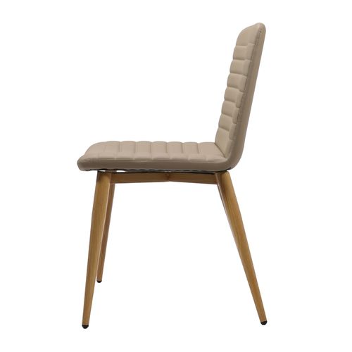 Pixel 4 Leg Chair Almond PU