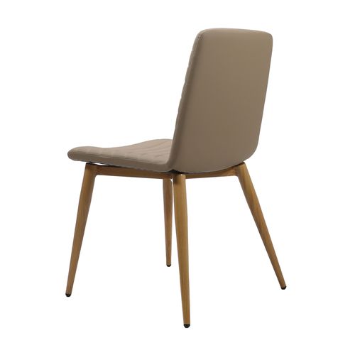 Pixel 4 Leg Chair Almond PU