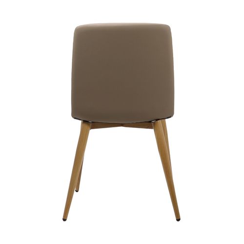 Pixel 4 Leg Chair Almond PU