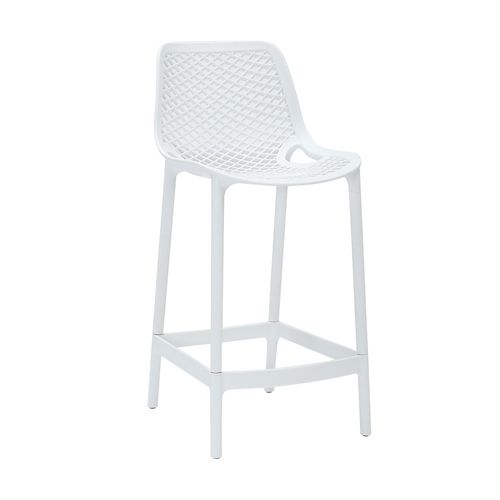 Cast Break Out & Outdoor Stool 650mm White