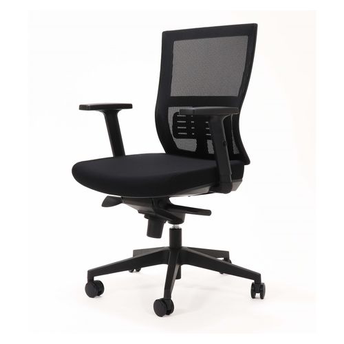 Cascade Mesh Office Chair Black with Arms