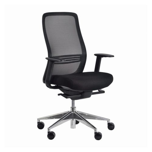 Konfurb Luna Chair Mesh Back with 4D Arms Black