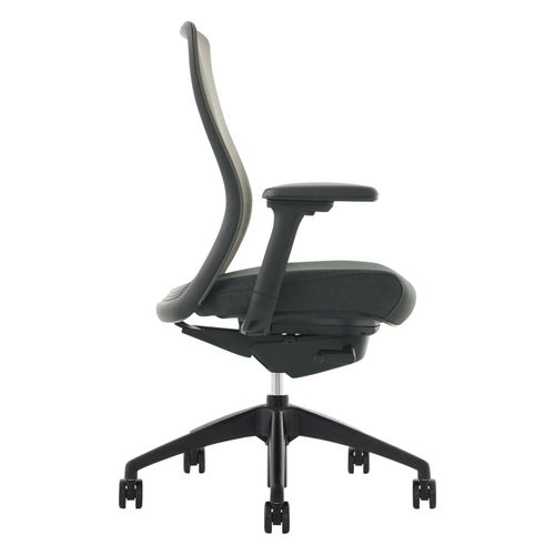 Konfurb Luna Chair Mesh Back with 4D Arms Black