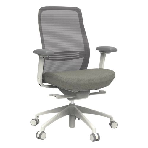 Konfurb Luna Chair Mesh Back with 4D Arms White