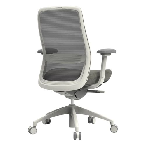 Konfurb Luna Chair Mesh Back with 4D Arms White