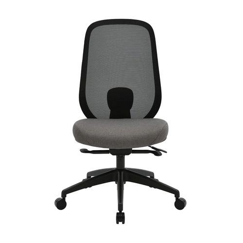 Buro Force Chair Black Frame Black Mesh Back Grey Seat