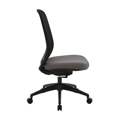 Buro Force Chair Black Frame Black Mesh Back Grey Seat