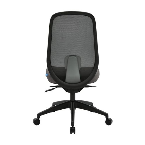 Buro Force Chair Black Frame Black Mesh Back Grey Seat