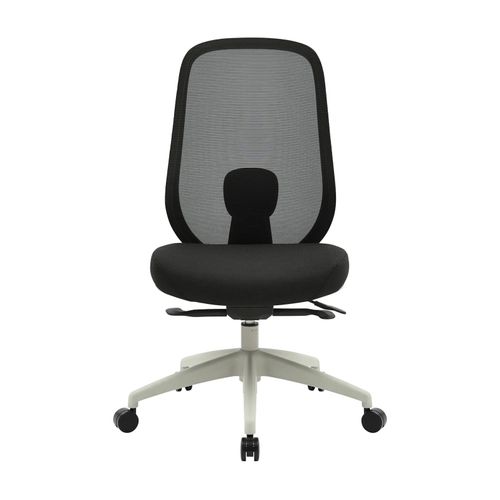 Buro Force Chair Light Grey Frame Black Mesh Back Black Seat