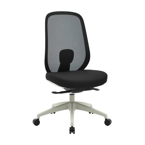 Buro Force Chair Light Grey Frame Black Mesh Back Black Seat