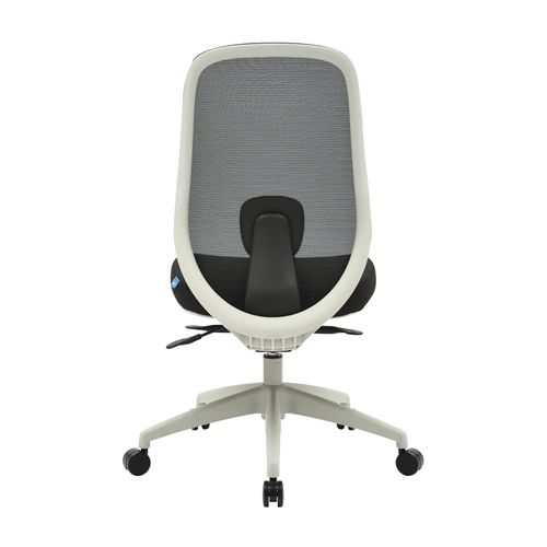 Buro Force Chair Light Grey Frame Black Mesh Back Black Seat
