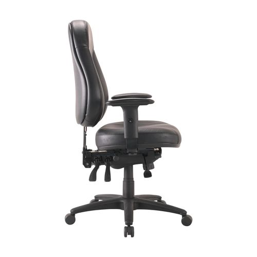 Buro Persona Chair 24/7 With Arms Black Leather
