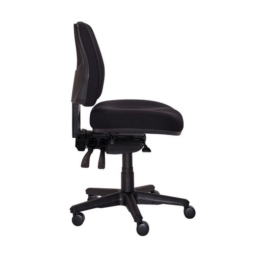 Buro Roma Chair 3 Lever Mid Back with Seat Slide Black